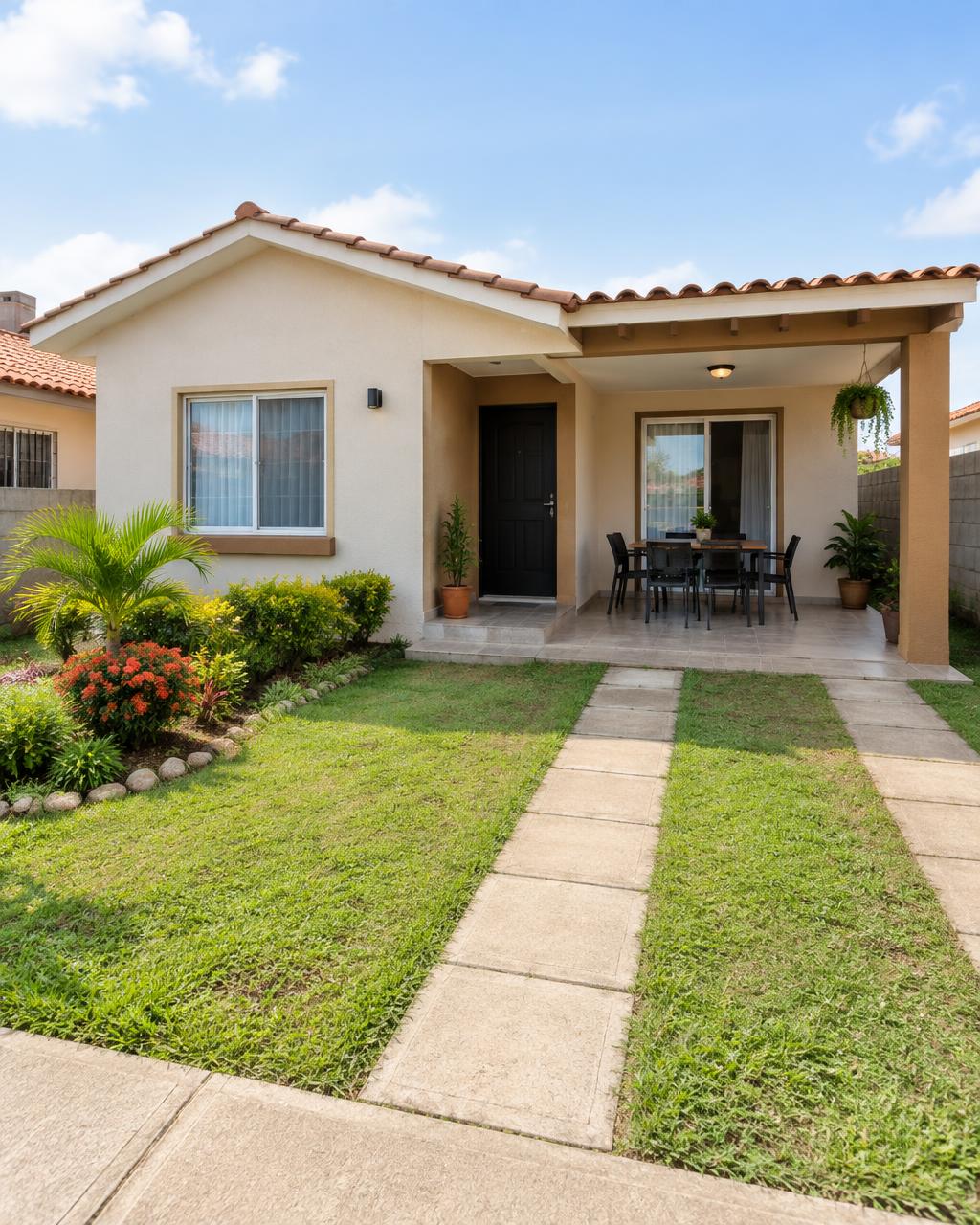 Casa familiar con jardín